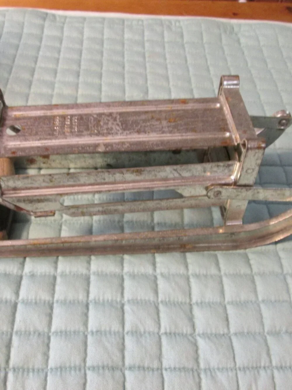 vtg farm decor MCM french fry veggie cutter wood handle